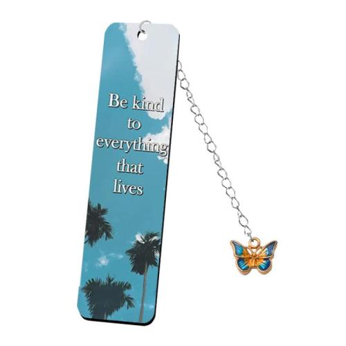 304 Stainless Steel Bookmark, Rectangle, printing, Unisex & different designs for choice & with letter pattern, 130x25mm, Sold By PC