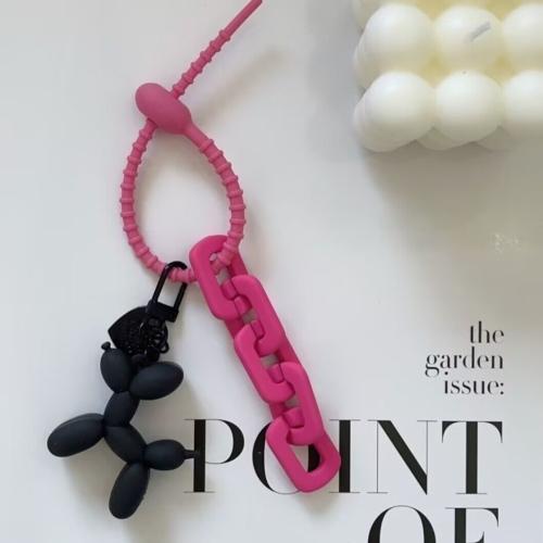 Resin Key Clasp, Dog, Unisex, more colors for choice, 150mm, Sold By PC