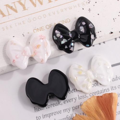 Accessoires pour cheveux résultats bricolage, résine, Noeud papillon, goutté d'époxy, DIY & émail, plus de couleurs à choisir, 32.90x24.50x5.90mm, Vendu par PC
