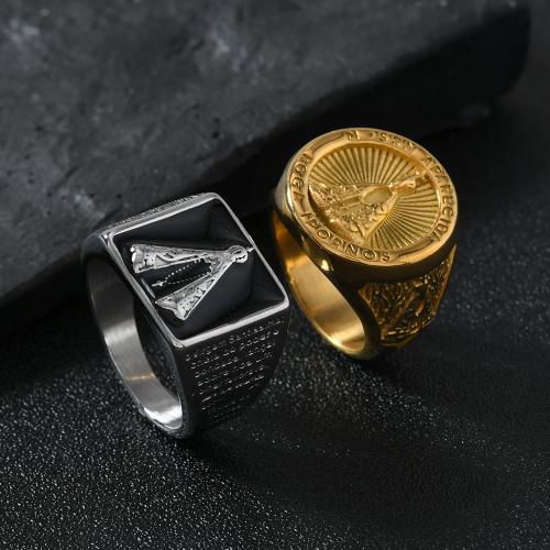 Stainless Steel Finger Ring, 304 Stainless Steel, plated, different size for choice & different styles for choice & for man, more colors for choice, Sold By PC