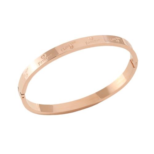 Bracelet en acier inoxydable, Acier inoxydable 304, Placage, bijoux de mode & unisexe, plus de couleurs à choisir, Inner diameter: 50x60mm., Vendu par PC
