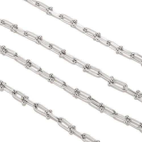 Stainless Steel Jewelry Chain, 304 Stainless Steel, plated, DIY & different size for choice, original color, Sold By m
