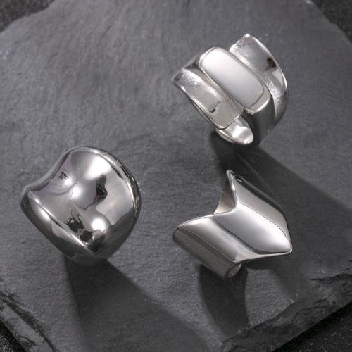 304 Stainless Steel Finger Ring, plated, fashion jewelry & different styles for choice & for woman, original color, Sold By PC