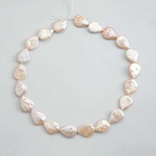 Freshwater Pearl Beads, Teardrop, DIY, white, 20x15mm, 21PCs/Strand, Sold By Strand