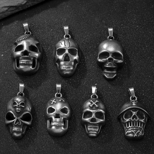Stainless Steel Skull Pendants, 304 Stainless Steel, plated, DIY & different styles for choice, original color, Sold By PC
