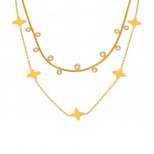 Stainless Steel Jewelry Necklace, 304 Stainless Steel, plated, fashion jewelry & different styles for choice & for woman, more colors for choice, Sold By PC