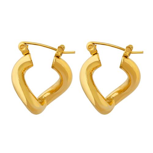 Stainless Steel Lever Back Earring, 304 Stainless Steel, 18K gold plated, fashion jewelry & for woman, Sold By Pair