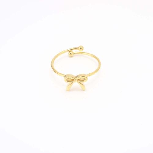 Edelstahl Ringe, 304 Edelstahl, Modeschmuck & für Frau, goldfarben, Inner diameter: 18mm, verkauft von PC