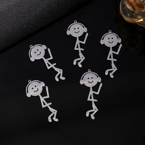 Stainless Steel Pendants, 304 Stainless Steel, silver color plated, DIY & different styles for choice, more colors for choice, Sold By Pair