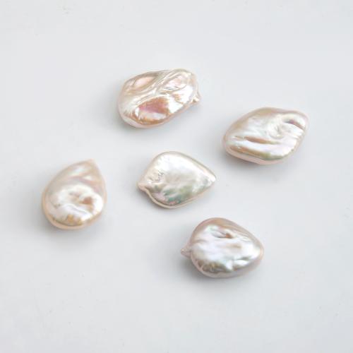 Freshwater Pearl Beads, irregular, no hole, white, 22x20mm, Sold By PC
