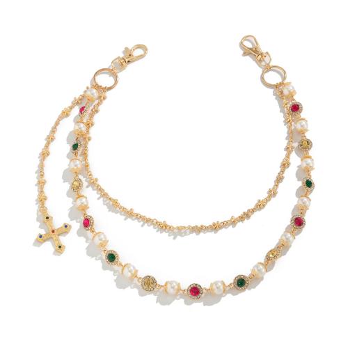 Tibetan Style Waist Chain, with acrylic rhinestone & Plastic Pearl, Double Layer & different styles for choice & for woman, more colors for choice, Sold By PC