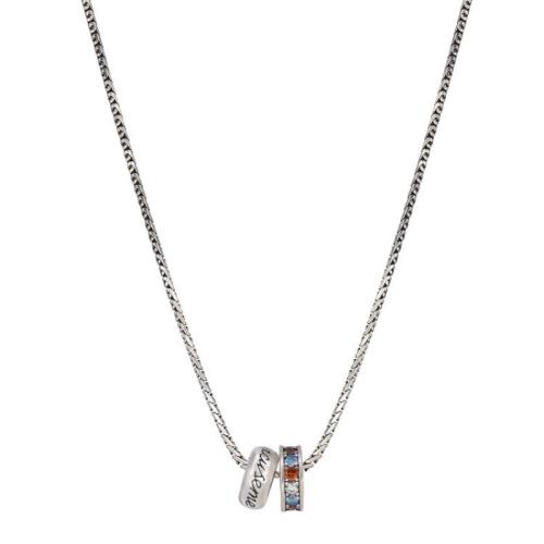 Brass Necklace, with 6.5cm extender chain, plated, fashion jewelry & micro pave cubic zirconia & for woman, original color, Length:Approx 41.5 cm, Sold By PC