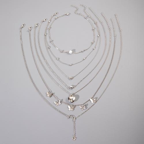 Tibetan Style Necklace, with Plastic & Acrylic, fashion jewelry & multilayer & for woman, Sold By PC
