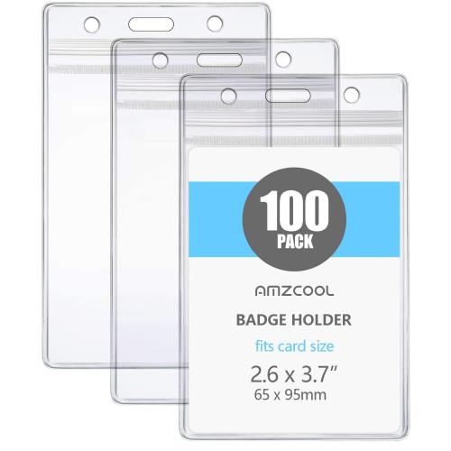PVC Plastic Card Holder, Rectangle, Unisex & different styles for choice & waterproof, clear, 113x68mm, Sold By PC