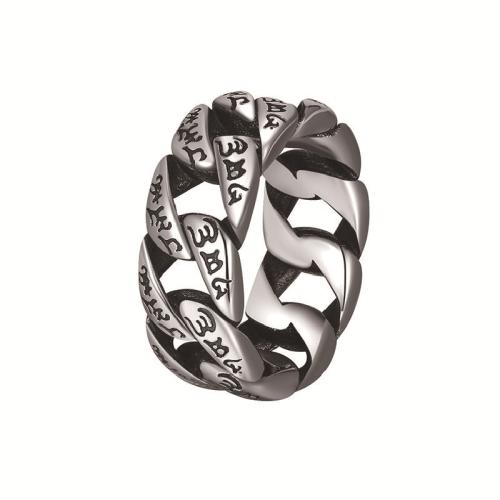 304 Edelstahl Fingerring, verschiedene Größen vorhanden & für den Menschen & Schwärzen, originale Farbe, Größe:7-13, verkauft von PC