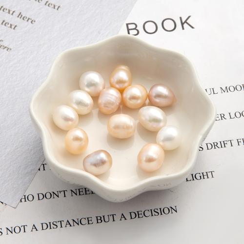 Perles nacres sans trou de culture d'eau douce, perle d'eau douce cultivée, pomme de terre, aucun trou, plus de couleurs à choisir, 11x10mm, Vendu par PC
