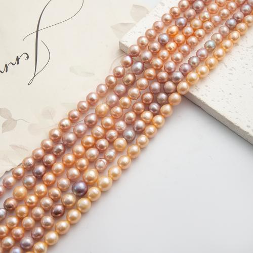 Cultured Potato Freshwater Pearl Beads, DIY, more colors for choice, 9x8mm, Sold By PC