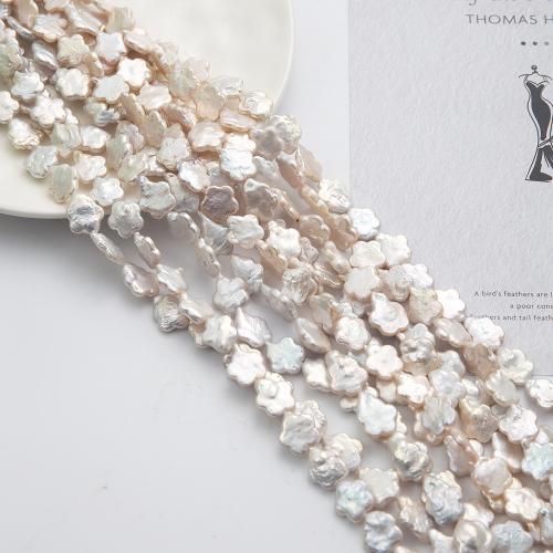 perle d'eau douce cultivée goutte, Fleur de prunier, DIY, blanc, 16x12mm, Diamètre intérieur:Environ 60mm, Vendu par PC