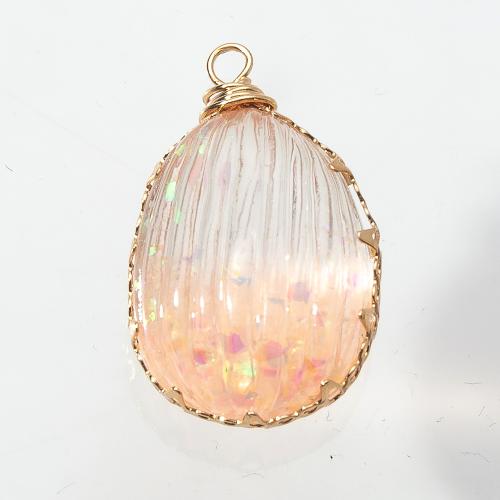 Brass Pendant, with Resin, Teardrop, plated, DIY & epoxy gel, more colors for choice, nickel, lead & cadmium free, 16.68x12.16x27mm, Sold By PC