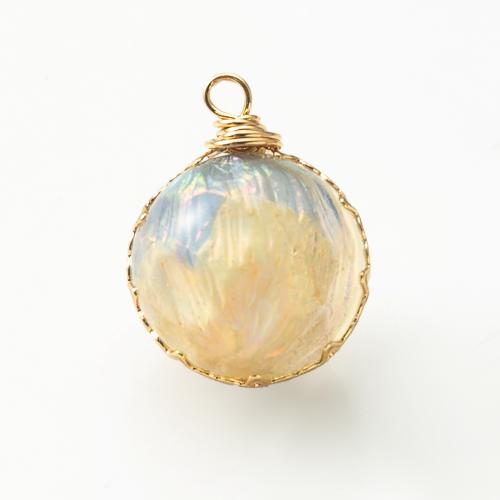 laiton Pendentif, avec résine, Placage, DIY & autocollant époxyde, plus de couleurs à choisir, protéger l'environnement, sans nickel, plomb et cadmium, 16.16x15.90x21.80mm, Vendu par PC