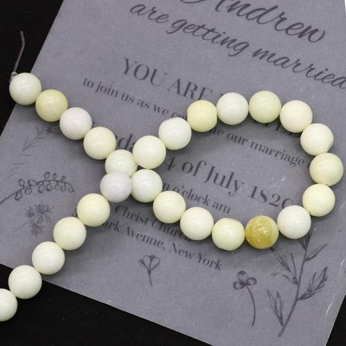 Gemstone Jewelry Beads, Ivory Jade, Round, DIY, more colors for choice, 4-12mm, Sold By Strand