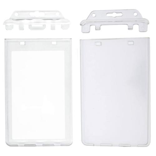 plastique ABS Titulaire de la carte, rectangle, Anti-poussière & unisexe & styles différents pour le choix, transparent, Vendu par PC