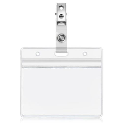 plástico PVC Portatarjetas, Rectángular, Portátil & Polvo & unisexo & impermeable, claro, 92x65mm, 50PCs/Bolsa, Vendido por Bolsa