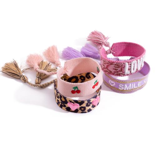 Cloth Bracelet, knit, fashion jewelry & different styles for choice & for woman, Sold By PC
