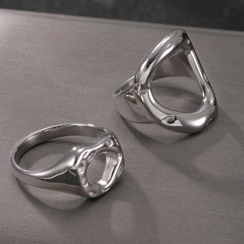 Stainless Steel Finger Ring, 304 Stainless Steel, plated, fashion jewelry & Unisex & different styles for choice & hollow, original color, US Ring Size:8, Sold By PC