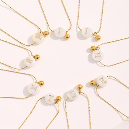 Stainless Steel Jewelry Necklace, 304 Stainless Steel, with Plastic Pearl, 18K gold plated, fashion jewelry & different designs for choice & for woman, Sold By PC