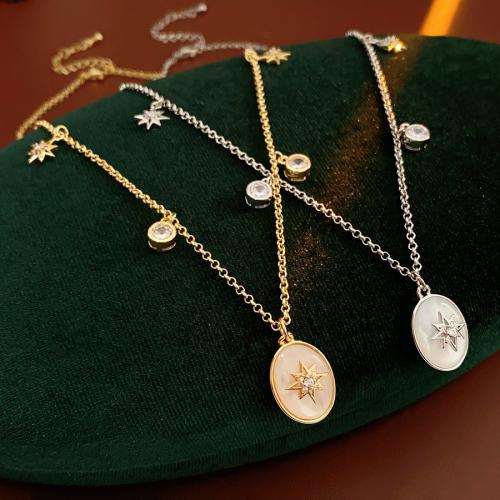 metal collar, con Nácar Blanca, con 2.8inch extender cadena, chapado, para mujer & con diamantes de imitación, más colores para la opción, longitud:aproximado 15.7 Inch, Vendido por UD