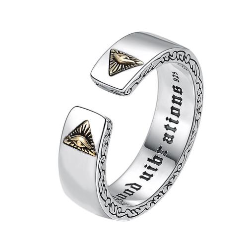 Messing Manschette Fingerring, plattiert, Vintage & unisex & einstellbar, Größe:7-9, verkauft von PC