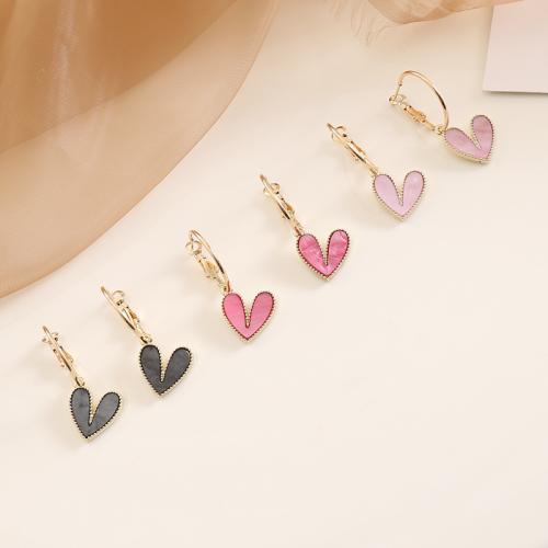 Tibetan Style Drop Earrings, with Acrylic, plated, fashion jewelry & for woman, more colors for choice, 40x15mm, Sold By Pair
