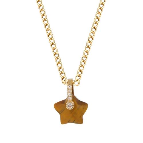 Collar de piedras preciosas joyas, acero inoxidable 304, con Piedras preciosas, hecho a mano, diferentes materiales para la opción & unisexo & con diamantes de imitación, dorado, Vendido por UD