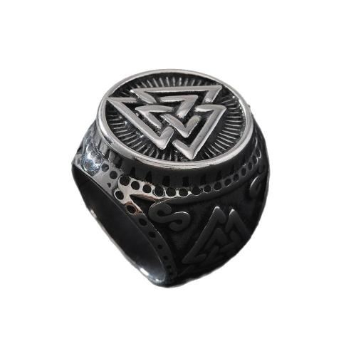 Stainless Steel Finger Ring, 304 Stainless Steel, plated, fashion jewelry & different size for choice & for man, original color, Sold By PC