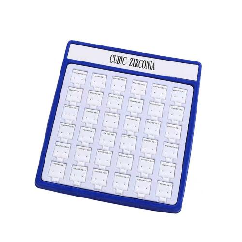 Plastic Earring Display, PC Plastic, with Flocking Fabric, durable, more colors for choice, 25x22mm, Sold By PC