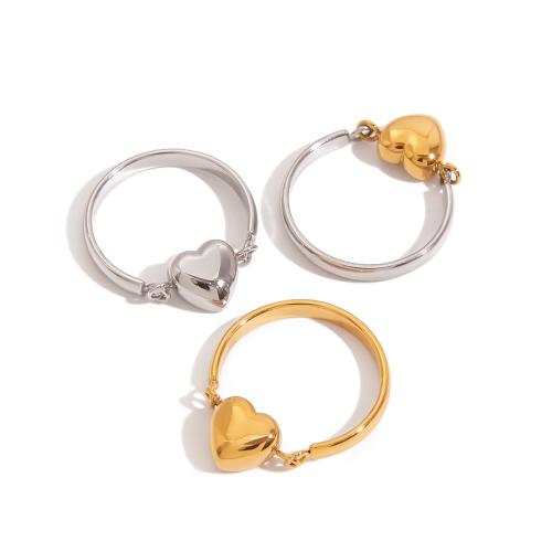 Stainless Steel Finger Ring, 304 Stainless Steel, plated, fashion jewelry & rotatable & for woman, more colors for choice, US Ring Size:7, Sold By PC
