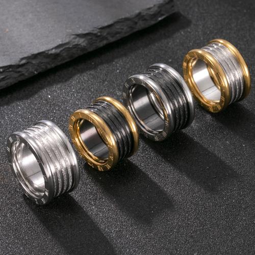 Acier inoxydable 304 bague, Placage, normes différentes pour le choix & pour homme & givré, plus de couleurs à choisir, Vendu par PC