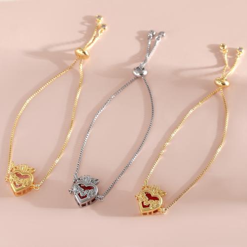 Brass Bracelet & Bangle, with Cubic Zirconia, plated, fashion jewelry & Unisex, more colors for choice, Sold By PC