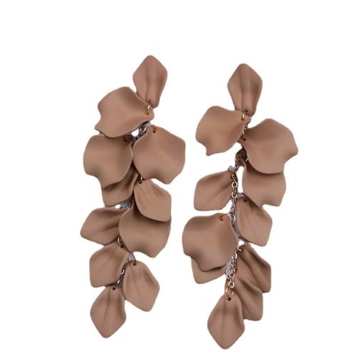 Acrylic Jewelry Earring, Brass, with Acrylic, fashion jewelry & for woman, more colors for choice, Sold By Pair