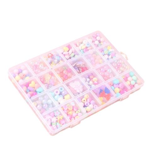 Acryl Schmuck Perlen, UV plattiert, DIY, verkauft von Paar