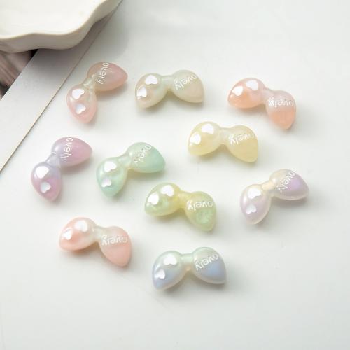 Resin Decoration, Bowknot, DIY, more colors for choice, 25.65x8.50x13.36mm, Sold By PC