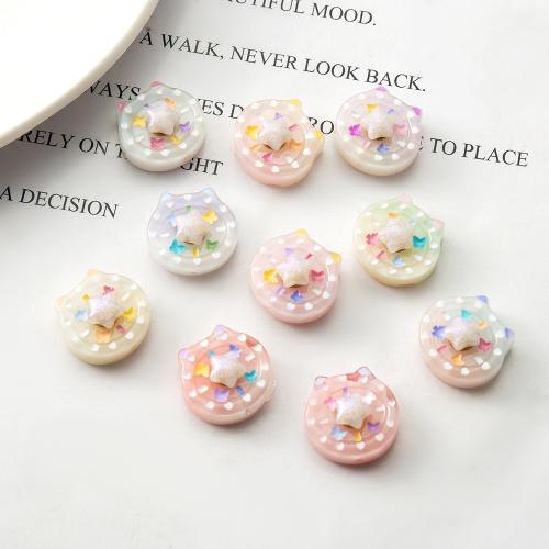 Resin Decoration, Star, DIY, more colors for choice, 17.20x9x16.30mm, Sold By PC