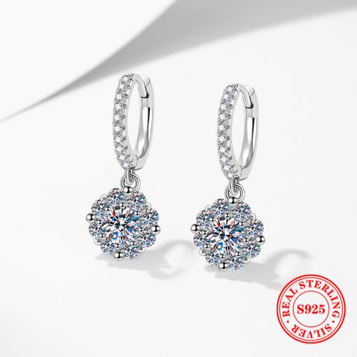 925er Sterling Silber Huggie Hoop Ohrhänger, platiniert, verschiedenen Materialien für die Wahl & für Frau, 22mm, verkauft von Paar