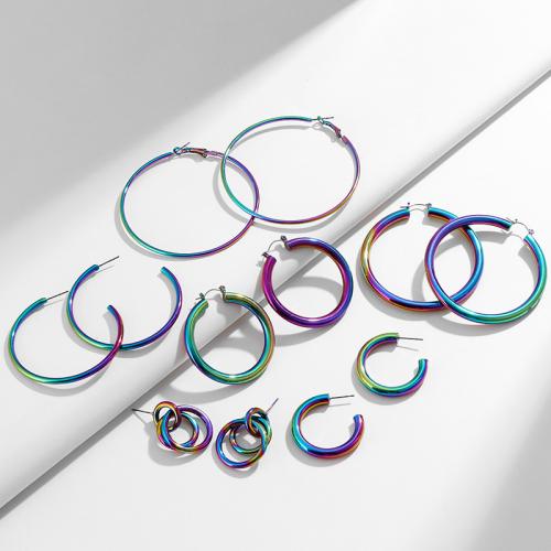 Zinklegierung Ohrringe, plattiert, Modeschmuck & verschiedene Stile für Wahl & für Frau, farbenfroh, verkauft von Paar
