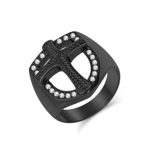 Rhinestone-Edelstahl -Finger-Ring, 304 Edelstahl, Modeschmuck & für Frau & mit Strass, keine, verkauft von PC