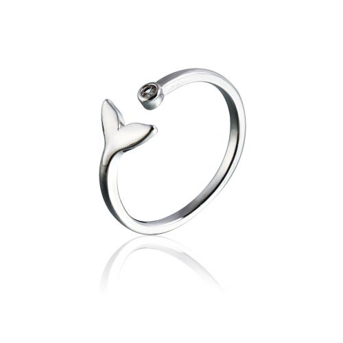 Bague en alliage de zinc, Placage, bijoux de mode & pour femme, couleur platine, Vendu par PC