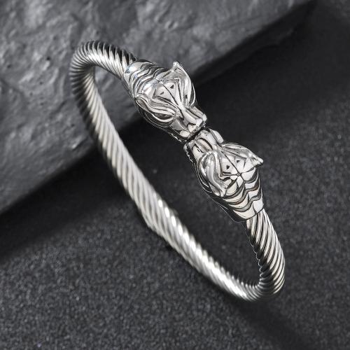 Stainless Steel Bangle, 304 Stainless Steel, plated, fashion jewelry & Unisex & different styles for choice, original color, Sold By PC