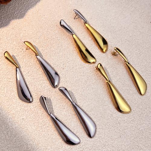 Stainless Steel Drop Earring, 304 Stainless Steel, plated, fashion jewelry & for woman, more colors for choice, Sold By Pair