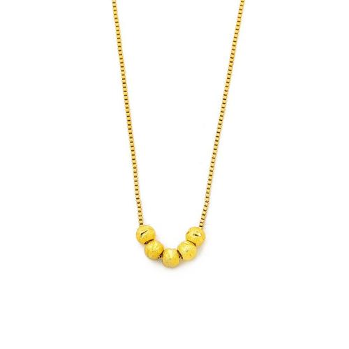 Stainless Steel Jewelry Necklace, 304 Stainless Steel, plated, fashion jewelry & for woman, golden, Length:Approx 45 cm, Sold By PC